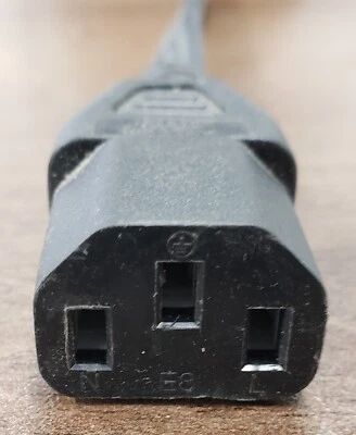 TWO Standard Computer Power Cords / 1.8m (71") Long - Image 1 of 2