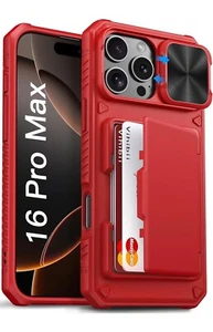 IPhone 16 Pro Max Case Wallet with Card Holder - Picture 1 of 5