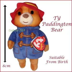Paddington Bear TY Beanie Babies 8cm Plush HM Queen Elizabeth II Jubilee NEW - Picture 1 of 12