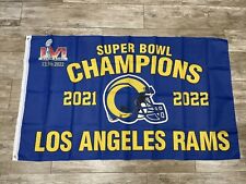 3 x 5 flag Los Angeles Rams Super Bowl LVI 56 Champions  2021 LA OBJ KUPP MVP