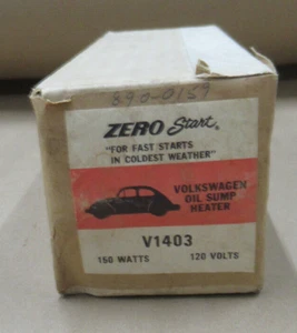 ZEROSTART V1403 VOLKSWAGEN OIL SUMP HEATER UPC# 1038729241403 - Picture 1 of 9