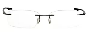 Oakley KEEL OX3122-0755 55mm Satin Pewter Rimless Titanium Eyeglasses Frames - Picture 1 of 6