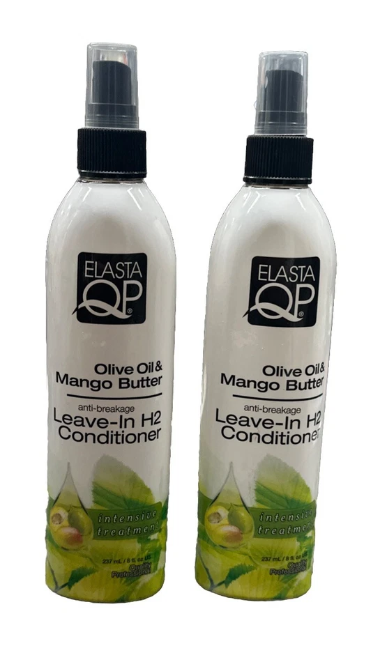 Acondicionador H2 sin enjuague de aceite de oliva y mantequilla de mango Elasta QP paquete de 2 8 oz Foto 1 de 1