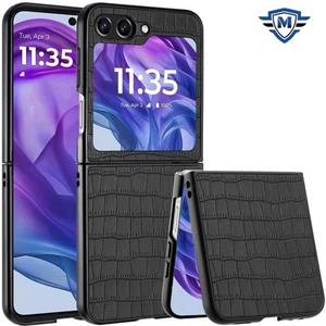 Funda para Motorola Razr 2025/2024 Premium Cuero Vegano Diseño Cocodrilo Cubierta - Imagen 1 de 9