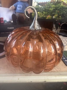 Decoración de cristal de calabaza grande - Imagen 1 de 3