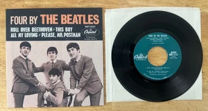 45 7" EP THE BEATLES (SLEEVE) FOUR BY THE BEATLES CAPITOL EAP 1-2121 - Picture 1 of 2