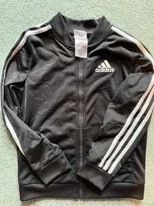 Adidas Kids Size Medium 10 / 12 Jacket - Black and White - Picture 1 of 6