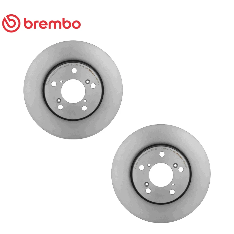 2x Rotores de freno de disco delanteros Brembo 09.B555.11 para Honda Odyssey 2005-2010 Foto 1 de 1