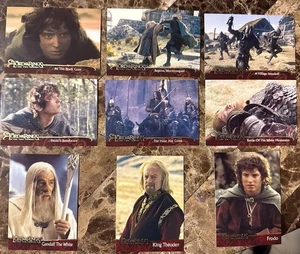 2002 Topps Herr der Ringe 9 verschiedene Frodo Aragorn Gandalf Theodin NM - Bild 1 von 2