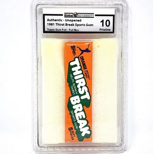 1981 Topps Thirst Break Unopened Gum Pack - Global Authority Graded 10 - Picture 1 of 7