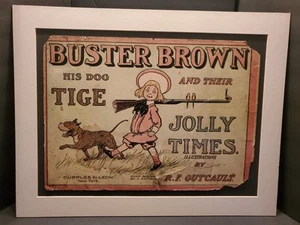Buster Brown Dog Tige Jolly Times Illustrationen Bucheinband 1905 Papphalterung - Bild 1 von 10