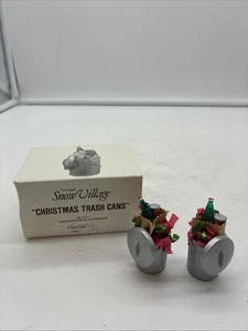DEPARTMENT 56 Das Original Schneedorf WEIHNACHTEN MÜLLEIMER 2er Set #5209-4 - Bild 1 von 13