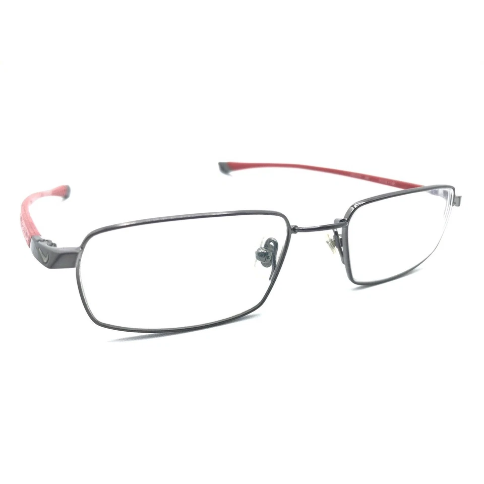 Armações de óculos retangulares Nike Flexon 4173 069 marrom metal vermelho 51-18 140 - Imagem 1 de 4