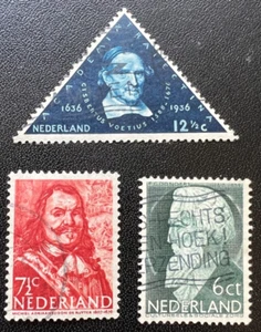 Niederlande, 1935 Mi. 284, 1936 Mi. 296, 1943 Mi. 412, gestempelt, sauber - Bild 1 von 1