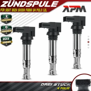 3x Zündspule Zündmodul für Seat Ibiza Skoda Fabia VW Polo 6R 9N Audi A3 1.2-1.6 - Bild 1 von 10