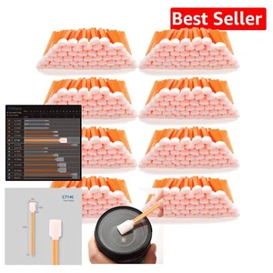 400 PCS Lint-Free Foam Cleaning Swabs 5.25 - Picture 1 of 11
