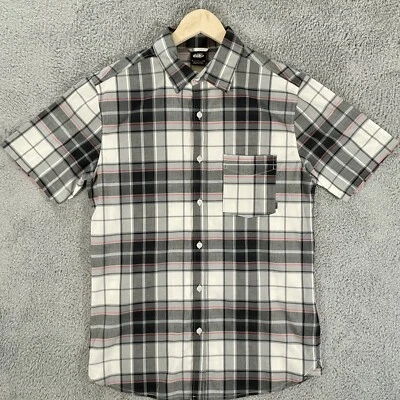 NIKE Shirt Men's Small Grey Check Short Sleeve 6.0 SB Skateboarding Vintage - Image 1 of 4