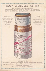 France, 1920's, Pharmacy/Medicine Advertising Flyer - Kola Granulee Astier - Picture 1 of 2