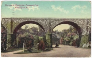 Entrance to Wissahickon Fairmount Park, Philadelphia, PA Antique Postcard - Picture 1 of 2