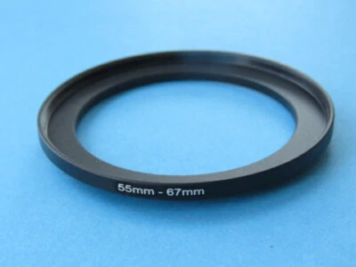 55mm to 67mm Step Up Step-Up Ring Camera Filter Adapter Ring 55-67mm - Image 1 of 2