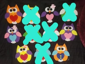 Gufo gufetto feltro disco orario colorato personalizzato scegli il tuo! - Foto 1 di 1