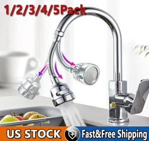 360 Degree Rotating Faucet Movable Kitchen Tap Head Water Saving Nozzle Sprayer - Picture 1 of 13