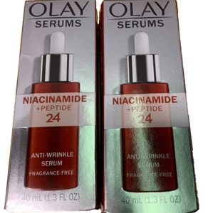 2 sueros Olay - niacinamida + péptido 24 antiarrugas - 1,3 oz - Imagen 1 de 3
