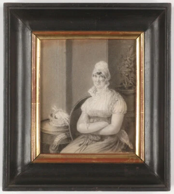 Firmin Massot "Anne Caroline Renée, Baronesa de Grenus, nee Saladin", dibujo Foto 1 de 4
