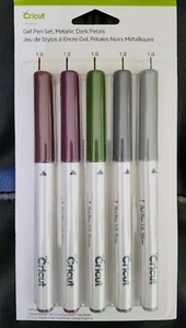 Cricut Gel Pen Set, Metallic Dark Petals 5 Pcs 2004593 - Picture 1 of 1