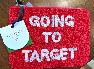 KATE SPADE NY TARGET EXCLUSIVE GOING TO TARGET BEADED CLUTH SOLD OUT IN HAND - Picture 1 of 2