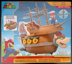 JAKKS PACIFIC 2022 NINTENDO SUPER MARIO BOWSER'S SHIP AIRSHIP PLAYSET SEALED - Picture 1 of 19