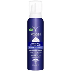 Vagisil Menopause Support Probiotic Mousse Wash, Sulfate-Free, 6 oz - Picture 1 of 5