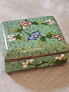 Chinese Enamel Ware Jewelry Box - Picture 1 of 11