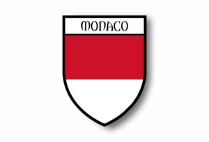 Aufkleber sticker autoaufkleber wappen schild flagge flaggen fahne monaco - Bild 1 von 1
