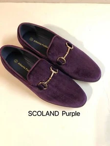 New Men's Vintage Velvet Dress Loafers Slip On Tuxedo Dress Shoes Size:7.5--13 - Picture 1 of 22