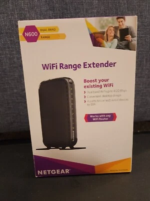 NETGEAR WN2500RP Universal Dual Band WiFi Range Extender, 4-port WiFi Adapter - Image 1 of 4