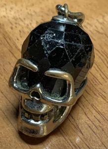 Colgante calavera grande de cristal negro Swarovski - Imagen 1 de 7