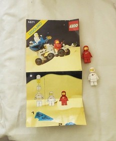 Vintage Lego 1984 Star Patrol Launcher 6871  Instructions and  2 minifigure