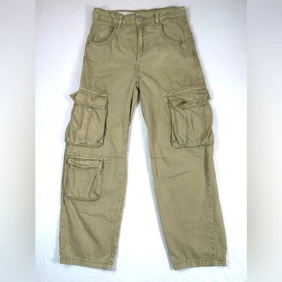 ZARA KIDS Collection Boys Twill Multi-Pocket Straight Fit Cargo Pants Size 11-12 - Image 1 of 4