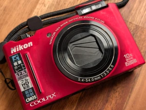 Nikon Coolpix S8100 Red Compact Digital Camera Near Mint Zoom Works in English - Picture 1 of 13