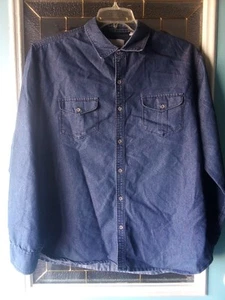 Paperdenim&Cloth Damen Denim Button Down Hemd Xlarge Fronttaschen - Bild 1 von 12