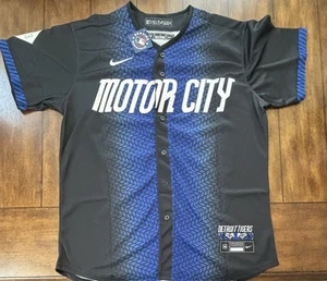 Detroit Tigers City Connect Motor City Tarik Skubal Adult Large Medium NWT - Picture 1 of 4