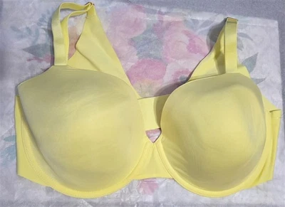 全新无标签 Soma 40D Vanishing 360 Perfect Coverage T 恤文胸黄色 123870 — 第 1/4 张图片
