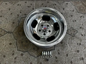 1 SINGLE SHELBY CAL 500 15x8 1/2 VINTAGE SPORT SLOT MAG 4 3/4 CHEVY CAR VAN - Picture 1 of 11