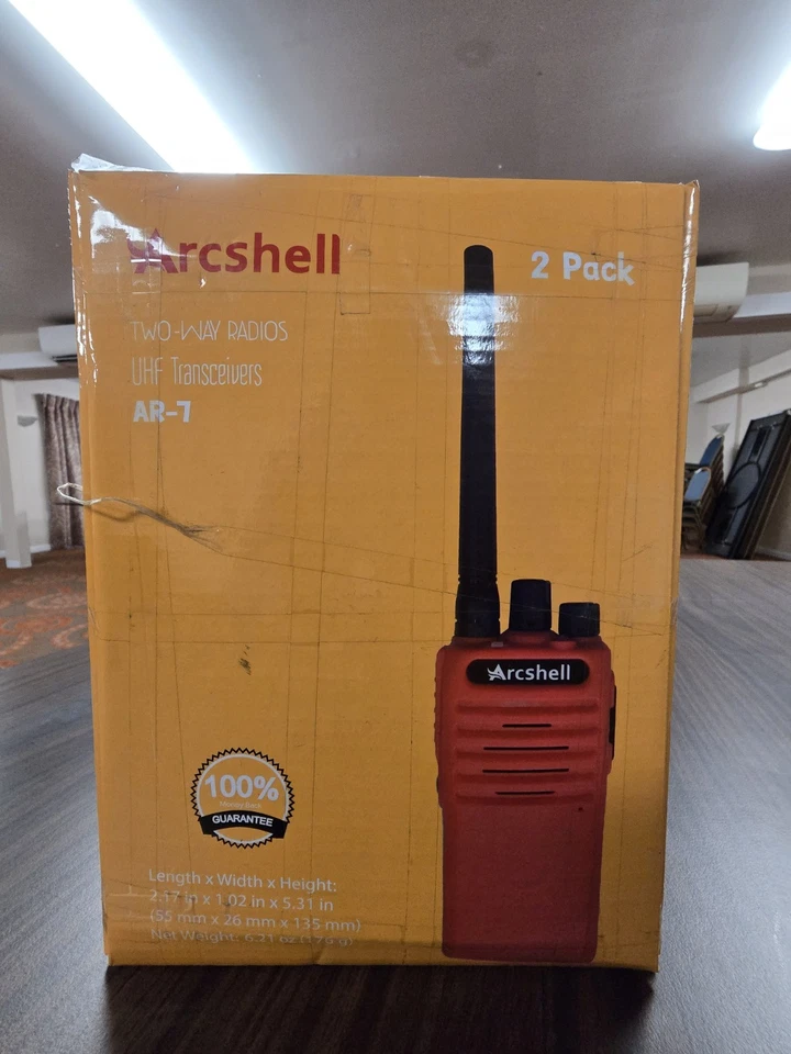 Arcshell AR-7  UHF Transceivers Two Way Radios 2pack - Image 1 of 2