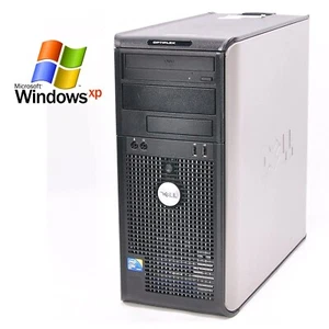 Windows XP Pro Dell OptiPlex MT Core2 Duo SP3 32Bit Desktop Tower 4GB RAM 1TBHDD - Picture 1 of 6