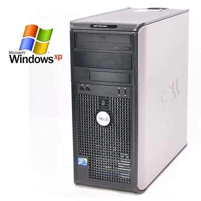 Windows XP Pro Dell OptiPlex MT Core2 Duo SP3 32Bit Desktop Tower 4GB RAM 1TBHDD - Image 1 of 4