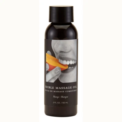 Earthly Body Flavored Edible Massage Oil Mango - 2oz - Image 1 of 2