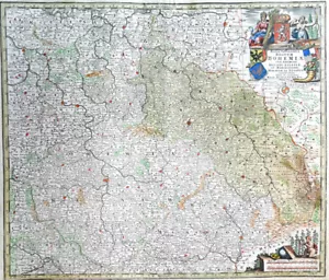 1740 Böhmen Bohemica Tschechei Tschechien Seutter-Karte Kolorierte Kupferstich - Picture 1 of 1