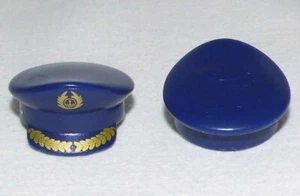 15731, 2x Mütze, Schirmmütze, dunkelblau, bedruckt, Polizei, Kapitän - Picture 1 of 1